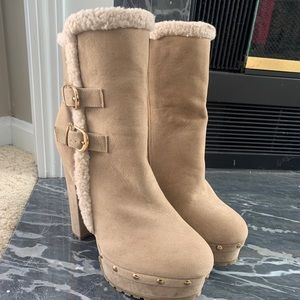 Beige Boots